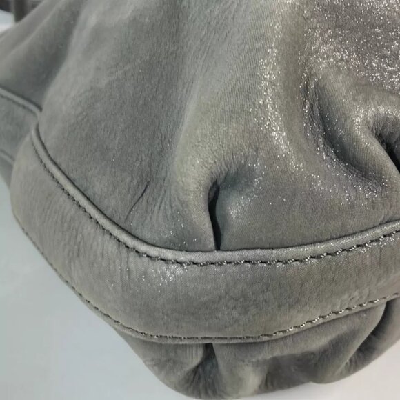 FENDI Bag Shoulder Bag Tote Bag Logo FF Chain Shoulder Bag Leather gray - Picture 8 of 16